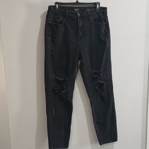 Judy Blue Women's Black Distressed Jeans